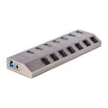 Miniatyrbillede 1 af 6: StarTech.com 7-ports selvforsynende USB-C-hub med individuelle tænd/sluk-kontakter, USB 3.0 5 Gbps udvidelseshub med strømforsyning, stationær/bærbar