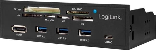 LogiLink UA0341 hukommelseskortlæser Intern Sort SATA