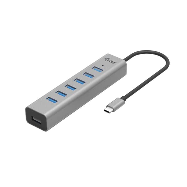 I-TEC USB-C Charging Metal HUB 7-portar utan strömförsörjning (C31HUBMETAL703)