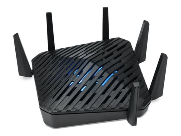 Acer Predator Connect W6 - Trådløs ruter 1GbE, 2.5GbE - Wi-Fi 6E - Multibånd Sort