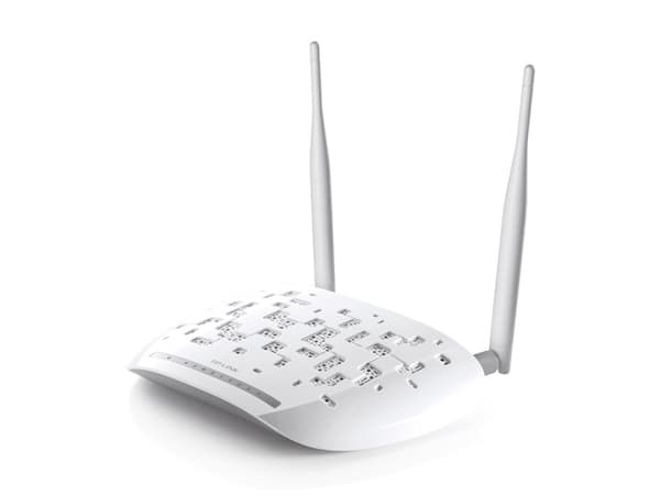 TP-LINK TD-W9970 300 Mbps trådløs N ADSL2-modemruter, USB, hvit Hvit