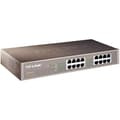 Miniatyrbild 1 av 2: TP-LINK, nätverksswitch, 16-ports 10/100/1000Mbps, RJ45, metall, 19