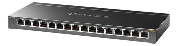 TP-LINK TL-SG116E, 16-ports Gigabit Pro-svitsj uten administrasjon, svart Sort