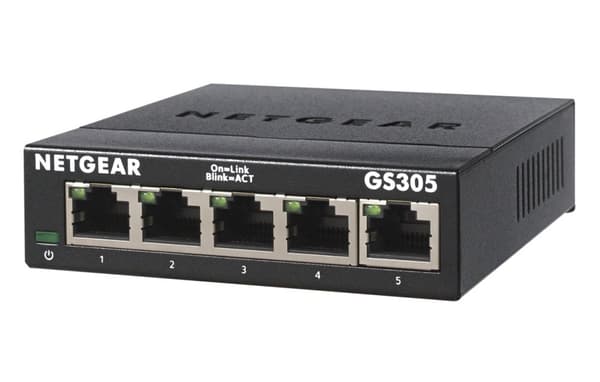 Netgear GS305-300PES nätverksswitchar Ohanterad L2 Gigabit Ethernet (10/100/1000