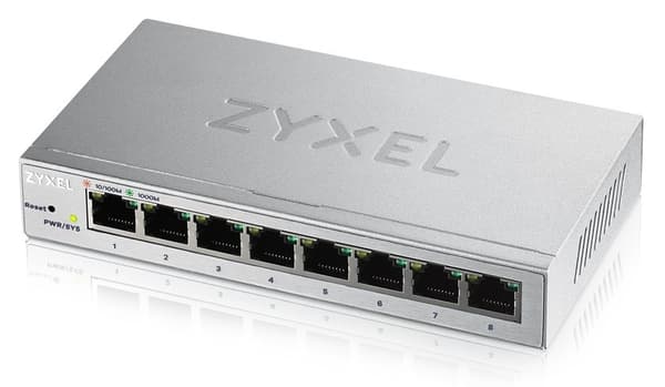 Zyxel GS1200-8 hanterad Gigabit Ethernet (10/100/1000) Silver