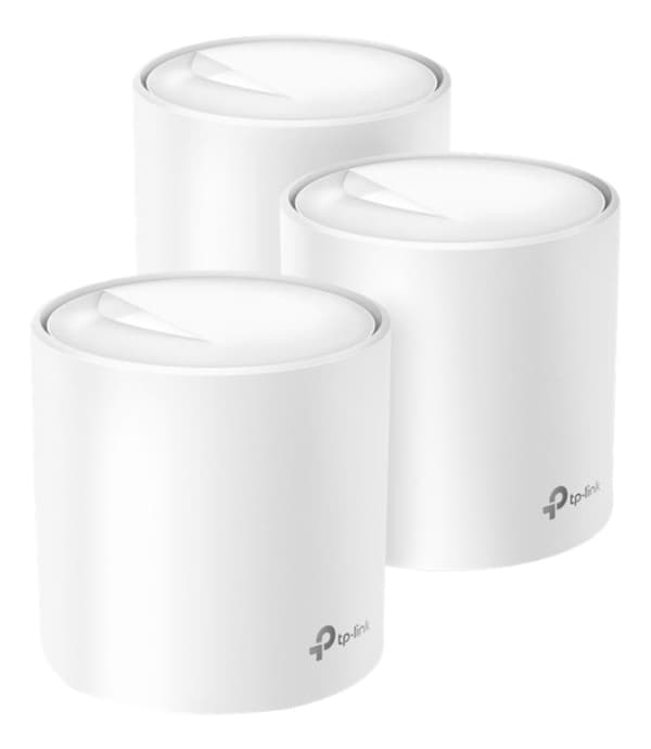 AX3000 Wi-Fi-system for hele hjemmet, Wi-Fi 6, Qualcomm 1 GHz firekjerne Hvit