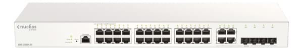 28-port Gigabit Nuclias Smart Managed Switch inkludert 4x 1G Combo Po Grå