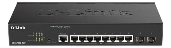 D-link 24-port Gigabit Managed Switch plus 4 Combo 1000BaseT/SFP musta