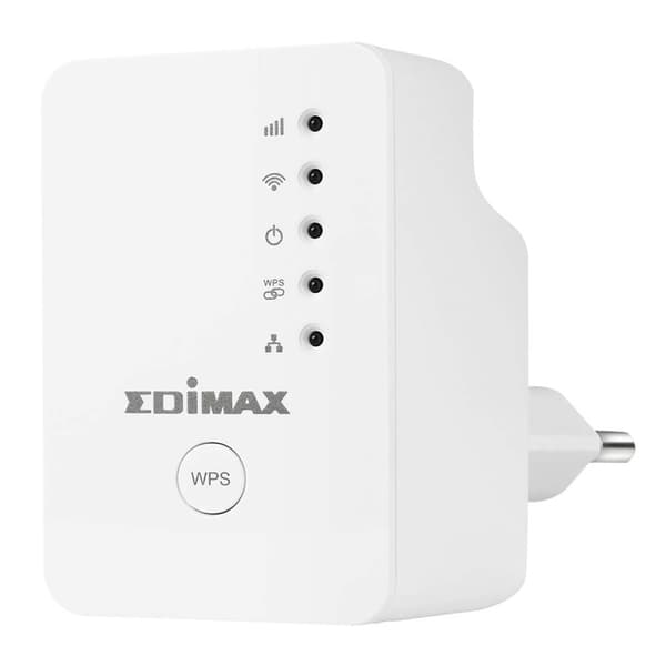 Edimax N300 Mini Wi-Fi Extender/Adgangspunkt/Wi-Fi Bridge Hvid