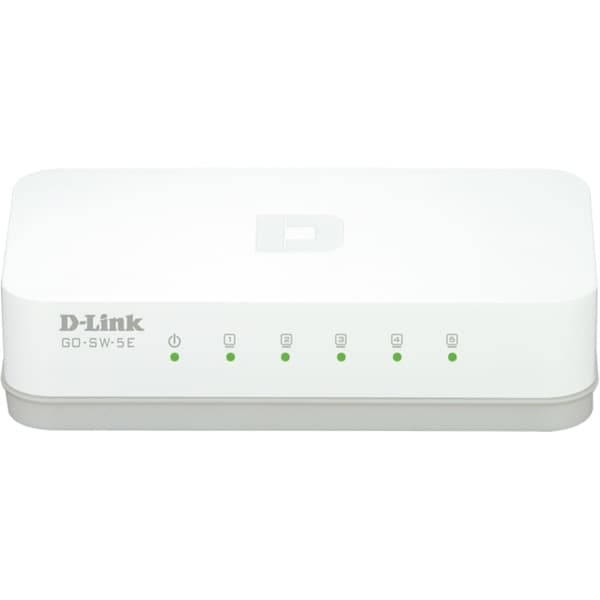 D-Link 5-Port Ethernet Easy Desktop Switch, 5-port 10/100Mbps, (GO-SW-5E)