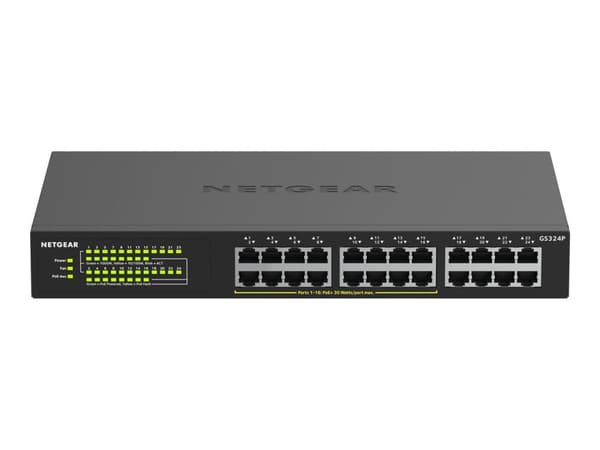 Netgear 24PT GIGE UNMNGED SWCH W/ POE+