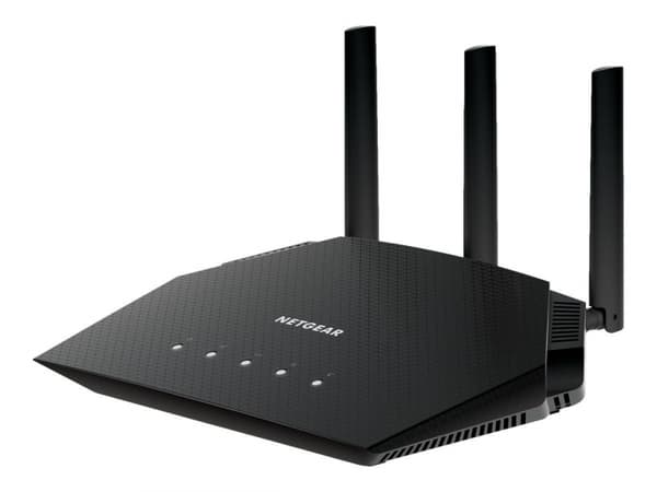 Netgear RAX10 4-Stream AX1800 WiFi 6-ruter Sort