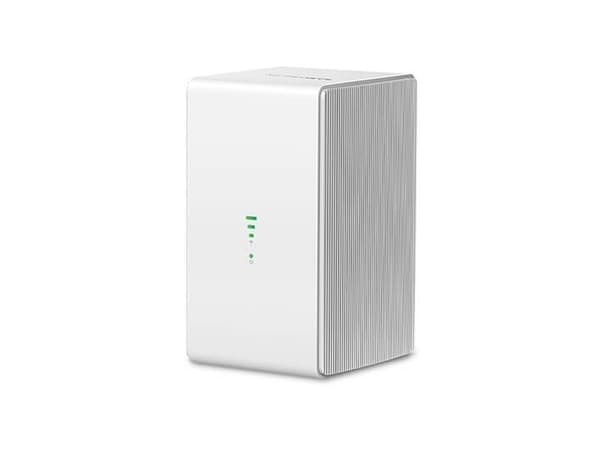 Mercusys MB110-4G, Wi-Fi 4 (802.11n), Enkeltbånd (2.4 GHz), Ethernet/bredbåndsforbindelse, 4G, Hvit, Skrivebord/stolperuter