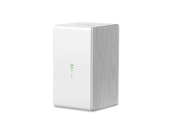 Mercusys MB110-4G, Wi-Fi 4 (802.11n), Enkeltbånd (2.4 GHz), Ethernet/bredbåndsforbindelse, 4G, Hvit, Skrivebord/stolperuter Hvit