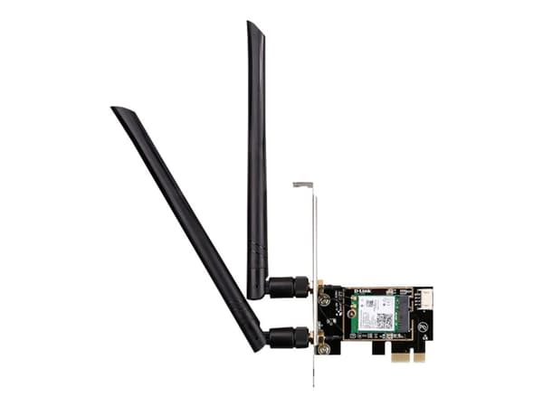 D-Link DWA-X582 - Nettverksadapter - PCIe - Bluetooth 5.0, 802.11ax Sort