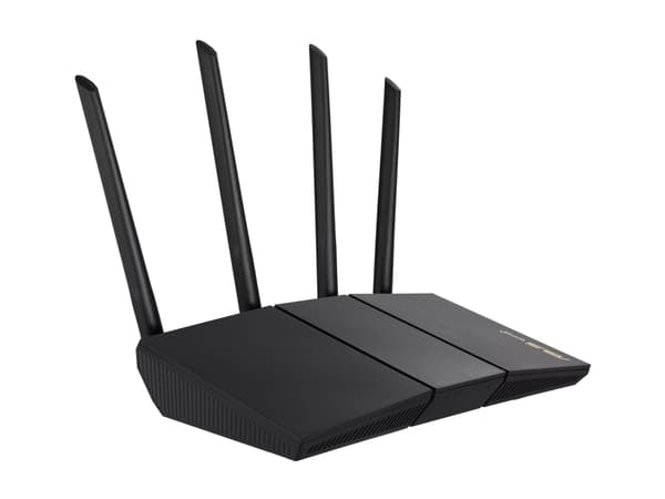 ASUS RT-AX57 - Trådløs ruter 4-portssvitsj - 1GbE - Wi-Fi 6 - Dobbeltbånd