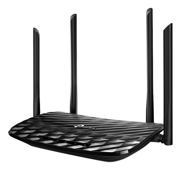 tplink Archer C6 AC1200 trådløs MU-MIMO Gbit 2,4/5GHz 4xRJ45 Hvit