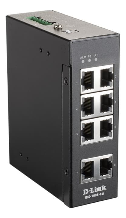 dlink 8-port ustyrt svitsj med 8 x 10/100 BaseT(X)-porter Sort