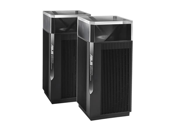 ASUS ZenWiFi Pro ET12 - Wifi-system - (router) - upp till 3000 kvadratfot - mesh 1GbE, 2.5GbE - Wi-Fi 6E - flera band