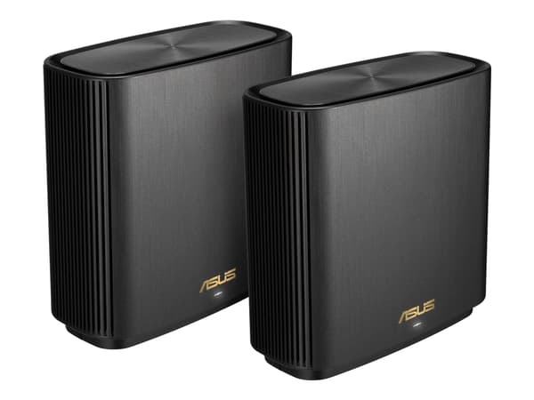 ASUS ZenWiFi AX (XT9) AX7800 2er Set Schwarz, Sort, Intern, Mesh-system, Strøm, 264,77 m², Tri-band (2,4 GHz / 5 GHz / 5 GHz) Svart