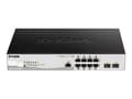 Miniatyrbild 1 av 5: D-Link DGS 1210-10P/ME - Switch - Administreret - 8 x 10/100/1000 (PoE) + 2 x Gigabit SFP - monterbar på stativ - PoE (78 W)