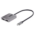 Pikkukuva 1 / 5: StarTech.com 2-porttinen USB-C MST-keskitin - USB Type-C - 2x DisplayPort-monimonitorisovitin kannettaville tietokoneille - Dual-DP jopa 4K 60Hz, DP 1