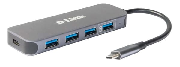 D-Link USB-C till 4-portars USB 3.0-driven Hub DUB-2340