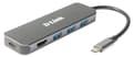 Pikkukuva 1 / 6: D-Link 5-in-1 USB-C-keskitin HDMI-/virtalähteellä DUB-2333