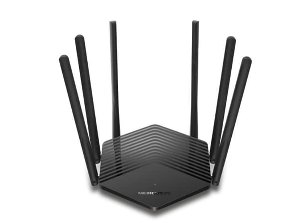 Mercusys MR50G, Wi-Fi 5 (802.11ac), Dobbelbånd (2.4 GHz / 5 GHz), Ethernet/bredbåndsforbindelse, Sort, Bærbar Router