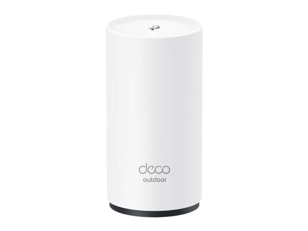TP-Link Deco X50 Outdoor - Wi-Fi-system (1 ruter) - op til 2500 sq.ft - mesh - GigE - Wi-Fi 6 (802.11ax) - Multi-Band - Hvid