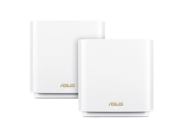 ASUS ZenWiFi AX (XT8) V2 - Wifi-system - (2 routrar) - upp till 5500 kvadratfot - mesh 1GbE, 2.5GbE - Wi-Fi 6 - Trippelband