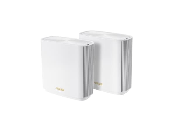 ASUS ZenWiFi AX (XT8) V2 - Wifi-system - (2 routrar) - upp till 5500 kvadratfot - mesh 1GbE, 2.5GbE - Wi-Fi 6 - Trippelband
