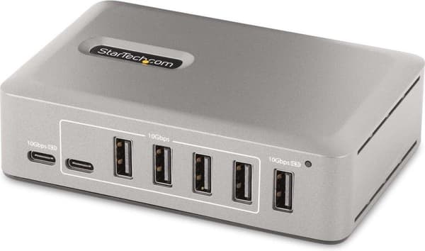 StarTech.com 10-ports USB-C Hub - 8x USB-A/2x USB-C - USB C splitter med 65 W strømadapter - USB 3.1 / 3.2 Gen 2 10 Gbit/s - USB C til USB A adapter -