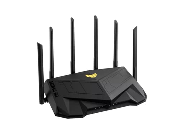 ASUS TUF Gaming AX6000 - Trådløs ruter 4-portssvitsj - 1GbE, 2.5GbE - Wi-Fi 6 - Dobbeltbånd