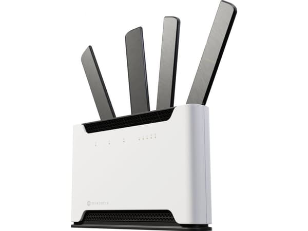 Mikrotik Chateau 5G ax, Wi-Fi 6 (802.11ax), Dobbelbånd (2.4 GHz / 5 GHz), Ethernet/bredbåndsforbindelse, 5G, Hvit, Frittstående router Hvit