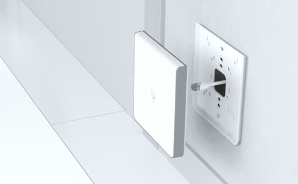 Ubiquiti UniFi U6 Enterprise - Trådlös åtkomstpunkt - 4 portar - Wi-Fi 6 - Wi-Fi 6E - 2.4 GHz, 5 GHz, 6 GHz - i vägg