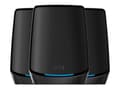 Miniatyrbild 1 av 5: NETGEAR Orbi RBK863SB - Wifi-system - (router, 2 förstärkare) - upp till 6750 kvadratfot - mesh 10GbE - Wi-Fi 6 - Trippelband