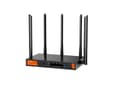 Miniatyrbilde 3 av 5: Tenda W30E AX3000, Dobbelbånd (2.4 GHz / 5 GHz), Ethernet/bredbåndsforbindelse, Sort, Frittstående router