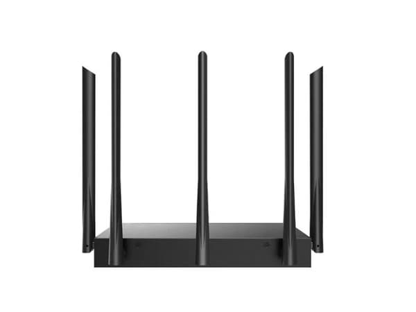 Tenda W30E AX3000, Dobbelbånd (2.4 GHz / 5 GHz), Ethernet/bredbåndsforbindelse, Sort, Frittstående router