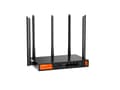 Miniatyrbilde 2 av 5: Tenda W30E AX3000, Dobbelbånd (2.4 GHz / 5 GHz), Ethernet/bredbåndsforbindelse, Sort, Frittstående router