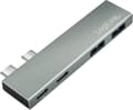 Miniatyrbild 1 av 4: LogiLink UA0399 USB 3.2 Gen2x2 Hub 4-portar, PD, för MacBook och iPad, silver (UA0399)