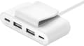 Miniatyrbillede 1 af 5: 4-ports USB splitter Wit