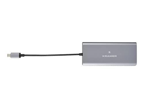 Kramer KDock-2 USB-C Hub Multiport Adapter - Dockningsstation - USB-C - HDMI - GigE