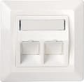Miniatyrbillede 1 af 4: Schwaiger samledåse 2x Keystone hvid (NKSD2532)
