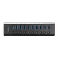Miniatyrbillede 1 af 5: Lindy 10 port USB 3.0 hub med tænd/sluk-knap Tilslut op til 10 USB-enheder - hver port kan skiftes individuelt. (43370)