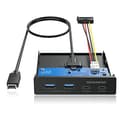Miniatyrbillede 1 af 6: Graugear USB-HUB Multi-frontpanel, USB 3.2 Gen2 Type-C detailhandel (G-MP02)