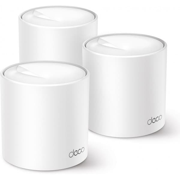 TP-LINK Deco X50 WiFi 6 -Mesh-järjestelmä, 3-pack Valkoinen