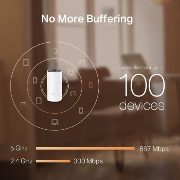 TP-LINK Deco M4 WiFi Mesh-system, 2-pakke