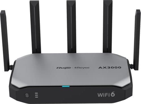 Ruijie Networks RG-EG105GW-X WLAN-Router Gigabit Ethernet Dual-Band (2,4 GHz/5 GHz) Schwarz - Grau (RG-EG105GW-X) Sort, Grå
