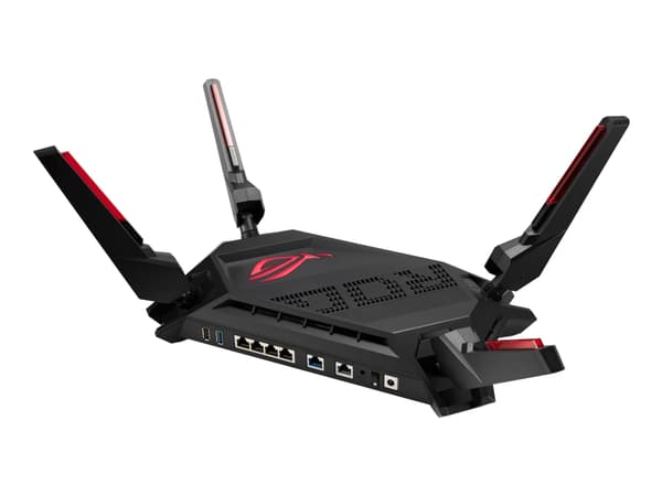 ASUS ROG Rapture GT-AX6000, Wi-Fi 6 (802.11ax), Kaksitaajuus (2,4 GHz/5 GHz), Ethernet LAN, Musta, Pöytäreititin